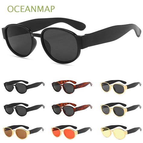 oceanmap small oval frame sunglasses classic sun shades glasses modeling glasses party fashion