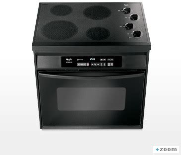 Porcelain construction on range top and oven for true durability. Whirlpool RS696PXGB 30 Inch Drop-In Electric Range with ...