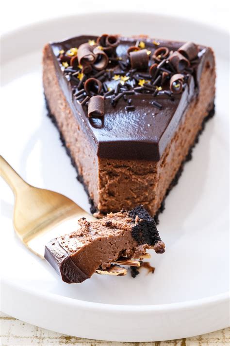 The Best And Creamiest Chocolate Cheesecake Recipe With Chocolate Ganache Glaze Chocolate