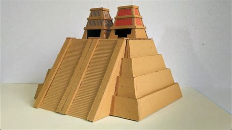 Como Hacer Una Pirámide De Cartón El Templo Mayor De Tenochtitlan