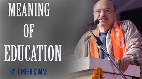 The next time you watch tv, note the variety of disabled men and women who appear and the way they're represented. Real Meaning of Education, Talks at Hindu Spiritual ...