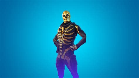 Fortnite New Golden Skull Trooper Youtube