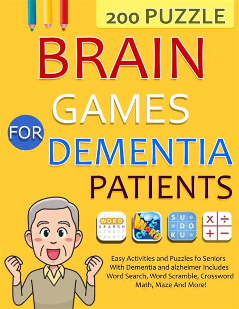 Buy Brain Games For Dementia Patients Easy Activities And Puzzles For