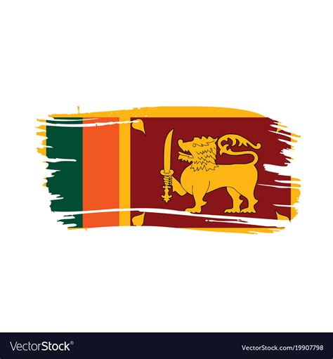 Sri Lanka Flag Royalty Free Vector Image Vectorstock