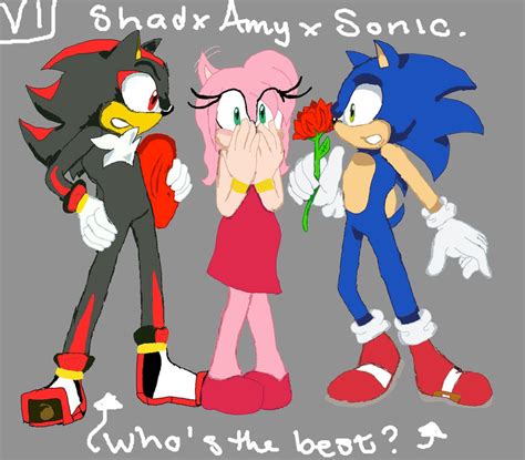 Version 1 Sonic X Amy X Shadow By Thedangoking On Deviantart