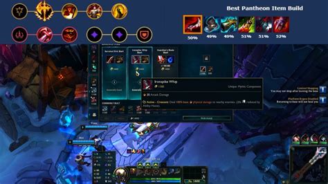 Lol League Of Legends Highlight Pantheon Aram Build Guide Runes Items 131 Na Lol Youtube