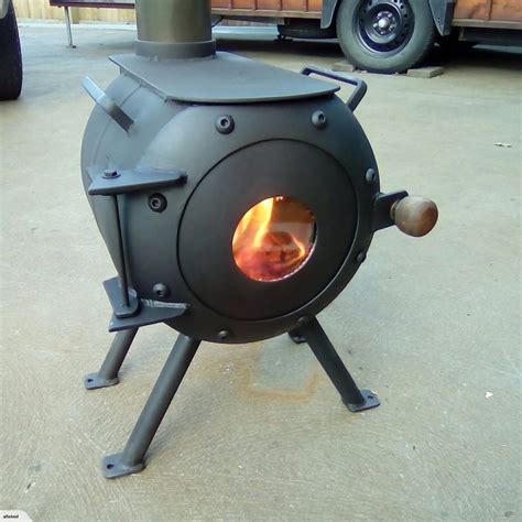 This makes a small portable fire pit a great item to bring along with you to the campground. 9kg gas bottle re-purposed into a fire for tiny home etc ...