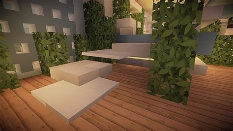 Building every minecraft chair, table, bed and decoration i can think of. One of my modern house : Coffee table style ;) Minecraft ...