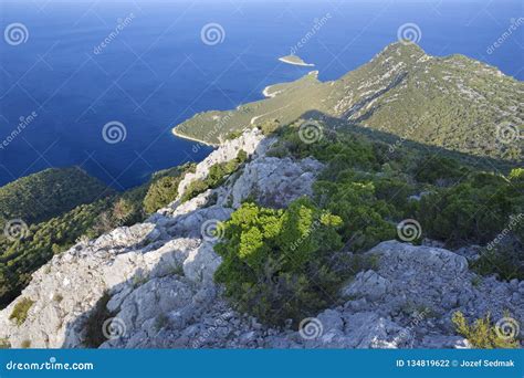 Croatia The Landscape And The Coast Of Peliesac Peninsula Near