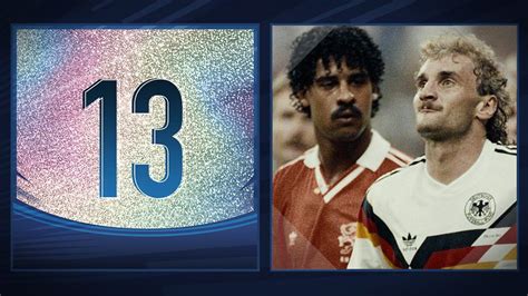 50 Great World Cup Moments Frank Rijkaard Spits At Rudi Voller 1990 Bbc Sport