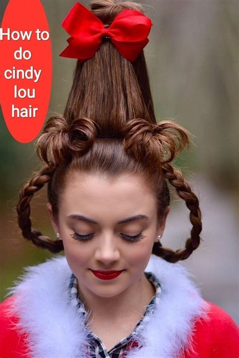 How To Do Cindy Lou Hair Cindy Lou Hair Whoville Hair