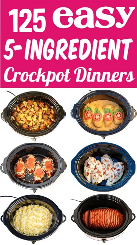 5 Ingredient Crock Pot Recipes 125 Easy Meals The Frugal Girls