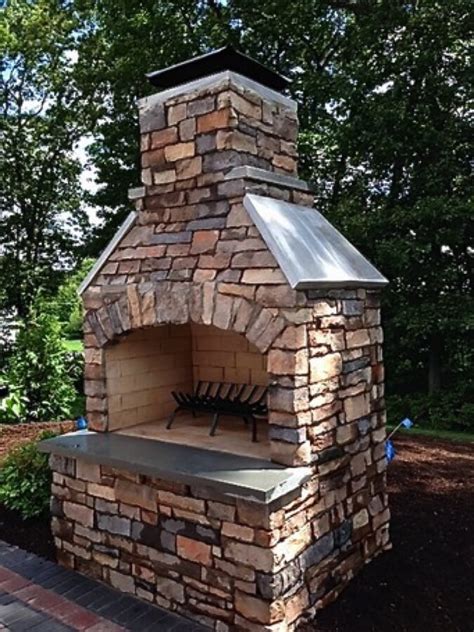 Outdoor Fireplace Kits Masonry Fireplace Stone Fireplace