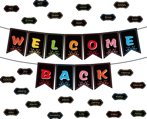 Classroom Decorations Welcome Back Banner Welcome Bulletin Board