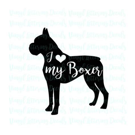 Download Boxer Dog SVG DXF PNG file Digital download for Cricut
