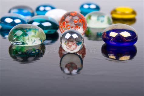 Multi Colored Glass Balls Stock Image Image Of Close 23077867