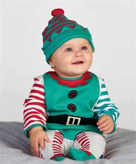 Unisex Elf All In One Baby Elf Costume Baby Costumes Baby Christmas