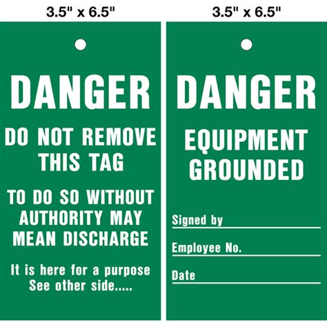 Danger Equipment Grounded Western Safety Sign