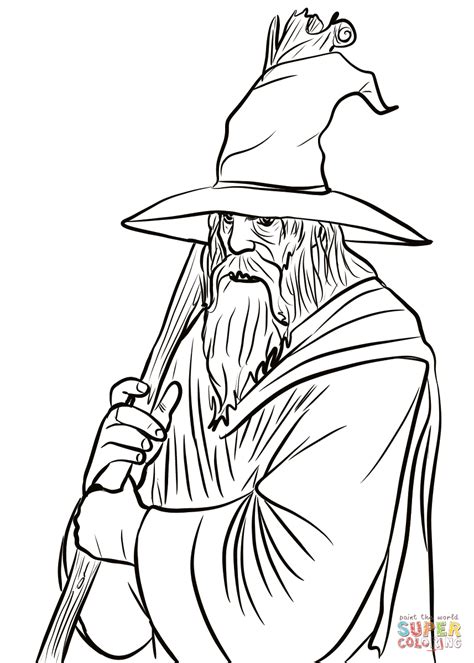 Free drawing we have the best online coloring pages game welcome, click on a category you like, find many coloring pages inside and start play online coloring using a huge color palette and color tools! Gandalf coloring page | Free Printable Coloring Pages