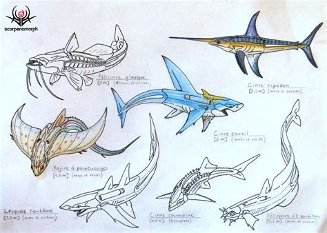 Hydra 3 Xenofauna Cartilaginous Fins Fishs 2 By Scorpenomorph On