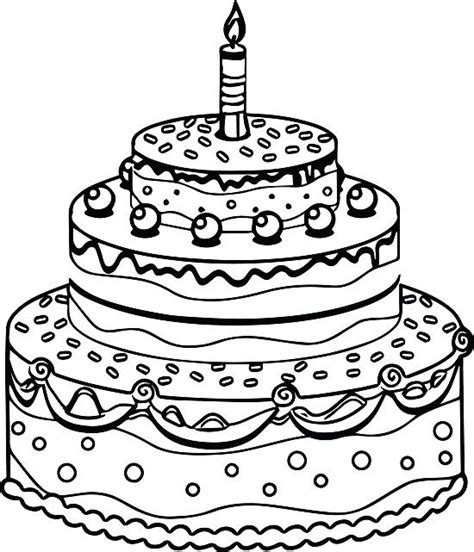 Coloring pages educational coloring free coloring pages new coloring pages contact. Birthday Cake Coloring Pages Preschool at GetColorings.com ...