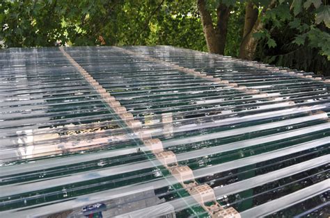 However, over time the panels can crack, break, and yellow. High Light Transmission Clear Corrugated Polycarbonate ...