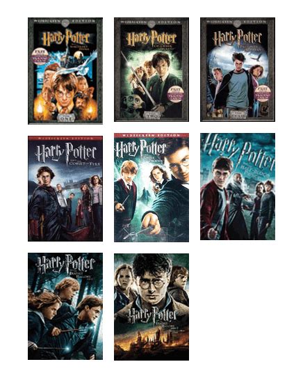 Harry Potter Movies In Order 1 8 Rubylasopa