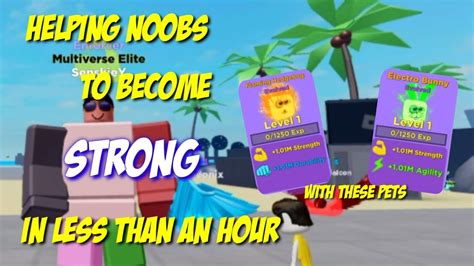 Helping Noobs Become Strongest On Muscle Legends Roblox Youtube