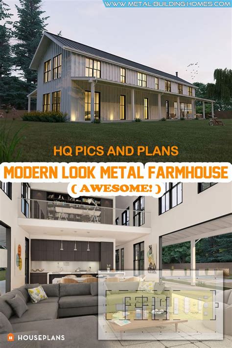 Awesome Modern Look Metal Farmhouse Steel Building Homes Metal