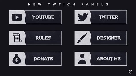 Twitch Panels Behance