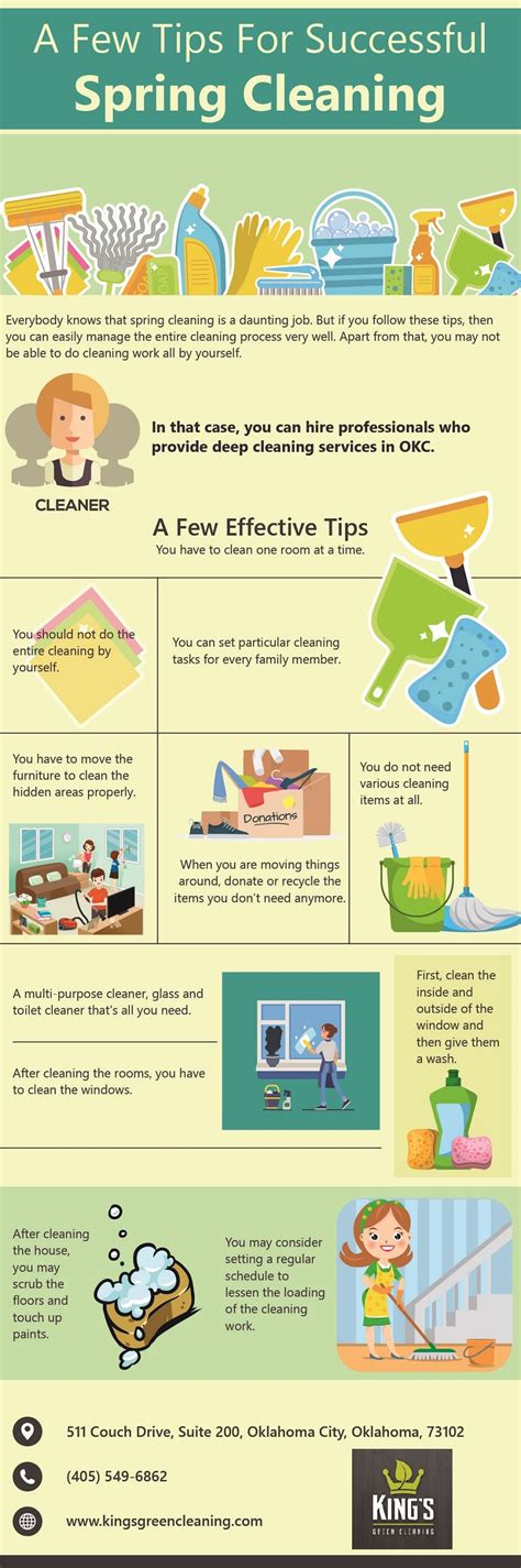 A Few Tips For Successful Spring Cleaning Infographic