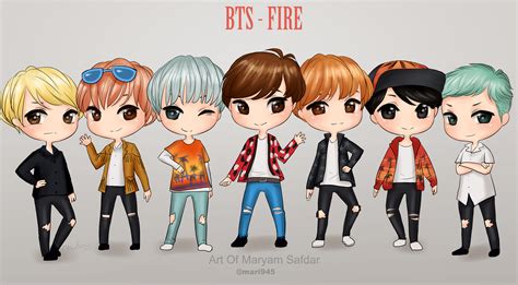 Looking for the best wallpapers? BTS - 'fire' by Mari945 on DeviantArt