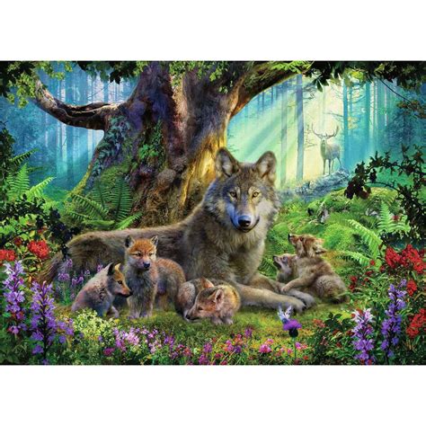 Ravensburger Wolves In The Forest 1000 Piece Puzzle Jigsaw Puzzles