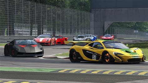 Mclaren P Gtr At Monza With Race Cars And Hyper Cars Assetto Corsa