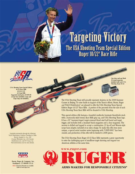 Ruger Usa Shooting Team Race Rifle Talo Distributors