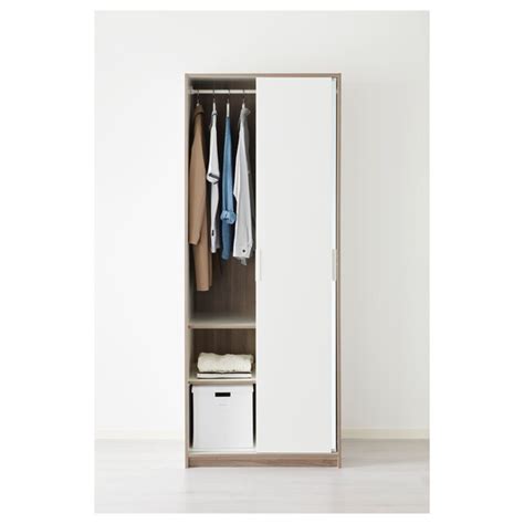 Detolf kabinet pintu kaca hitam lat ikea. TRYSIL Almari pakaian, putih/kaca cermin, 79x61x202 cm - IKEA