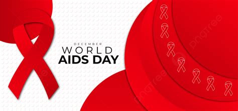 Aids Day Background Design Vector Template Background Ribbon Red Background Image And