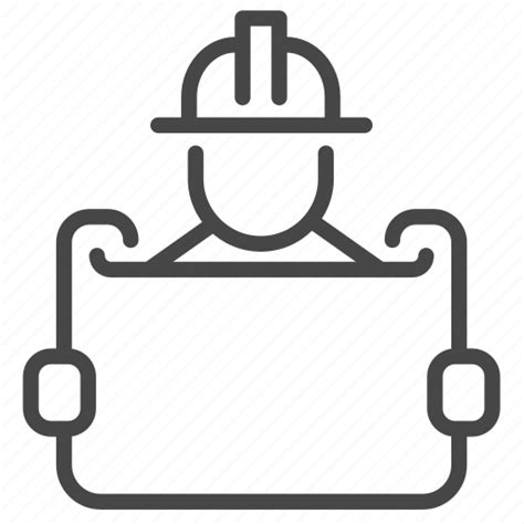 Engineer Factory Manager Manufacturing Process Production Icon
