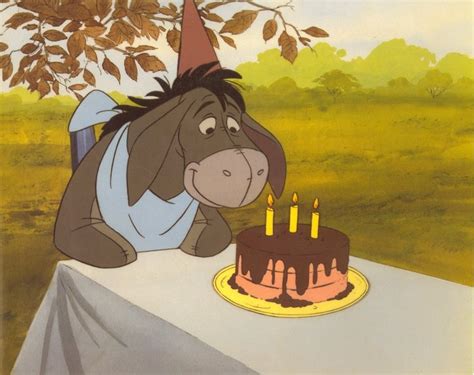 Eeyore And His Birthday Cake Eeyore Birthday Party Pinterest