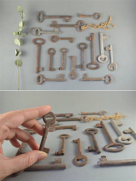 Vintage Skeleton Keys Set Of 15 Vintage Keys Etsy Vintage Skeleton
