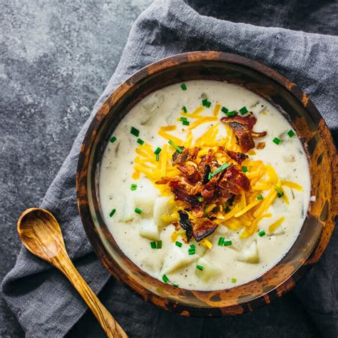 Creamy Potato Soup With Bacon And Cheese Savory Tooth