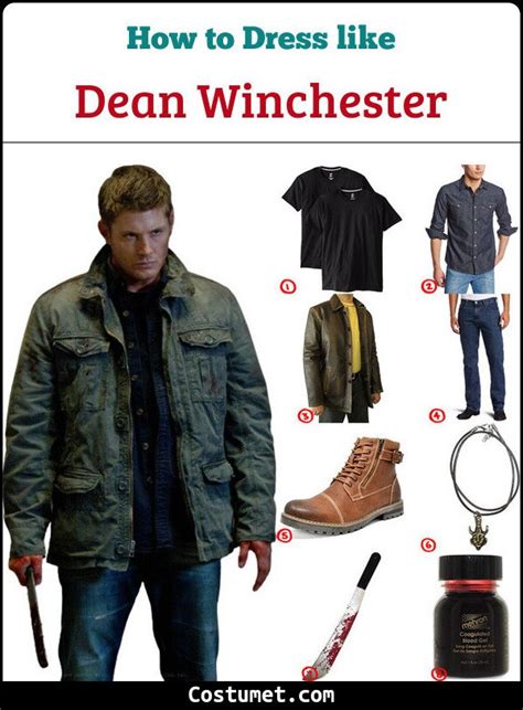 Dean Winchester Supernatural Costume For Cosplay And Halloween 2021