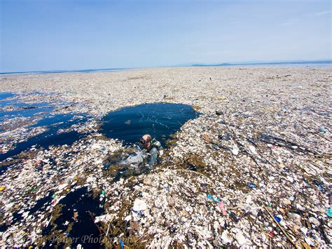 Shocking Photos Show Miles Long Garbage Heap Floating In The Caribbean