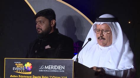 He Dr Mohammed Saeed Al Kindi Speech At Golden Achievement Awards
