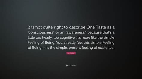Ken Wilber Quote “it Is Not Quite Right To Describe One Taste As A