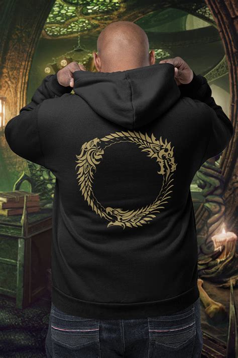 The Elder Scrolls Online Ouroboros Hoodie Official Bethesda Gear Store
