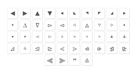 Triangle Symbols Triangle Symbol Cool Text Symbols Cool Symbols