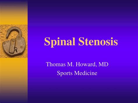Ppt Spinal Stenosis Powerpoint Presentation Free Download Id325497