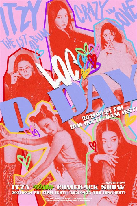 Update Itzy Drops D Day Poster For 1st Full Album “crazy In Love”