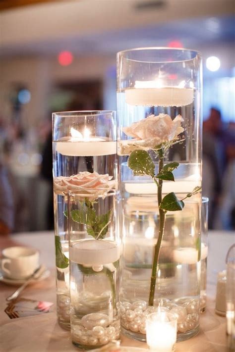20 Floating Candle Flower Wedding Centerpiece Ideas Randr